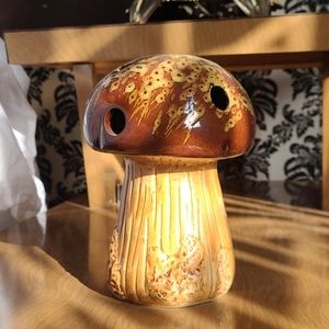 Mushroom candle holder